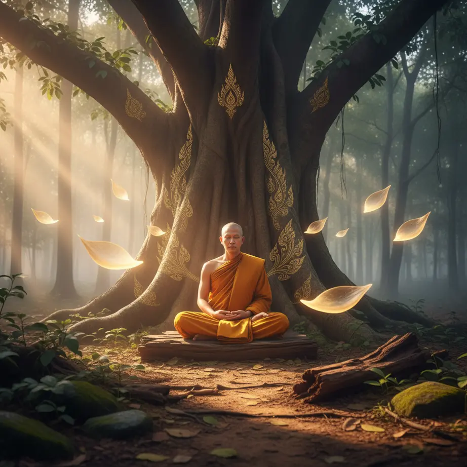 monk-meditating-samma-vayama-right-effort